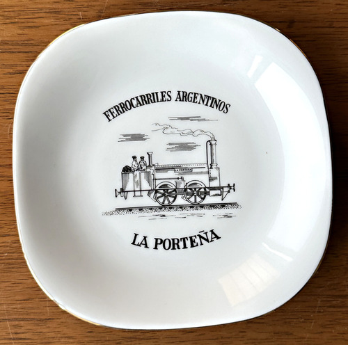 Plato Verbano Ferrocarriles Argentinos La Porteña 14 Cm 