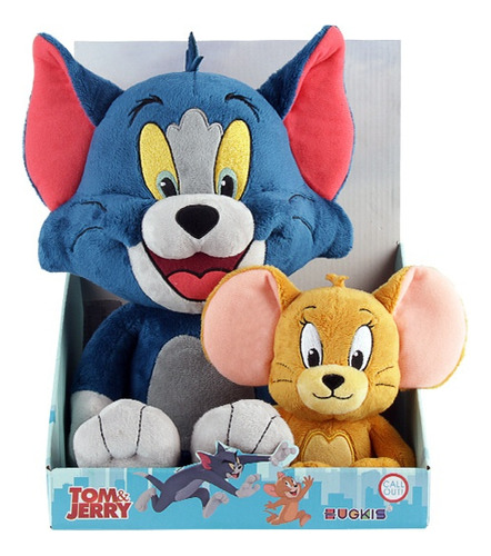 Peluches De Gato Tom De 45cm Y Ratón Jerry De 23cm Color Unit