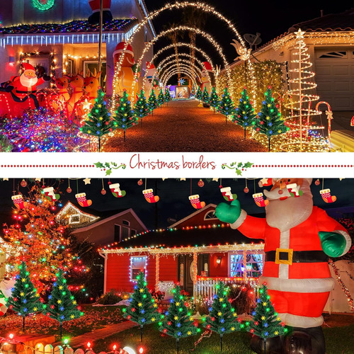Retisee Paquete De 6 Luces Solares Para Árbol De Navidad, De