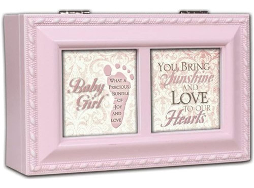 Cottage Garden Baby Girl Distressed Pink Petite Caja De Mus