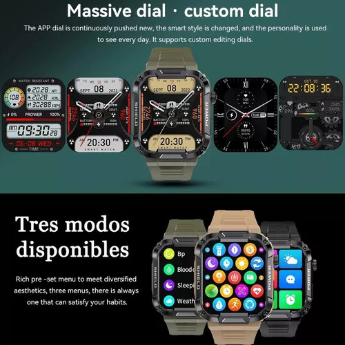 Reloj Inteligente De Llamada Bluetooth Resistente Al Agua