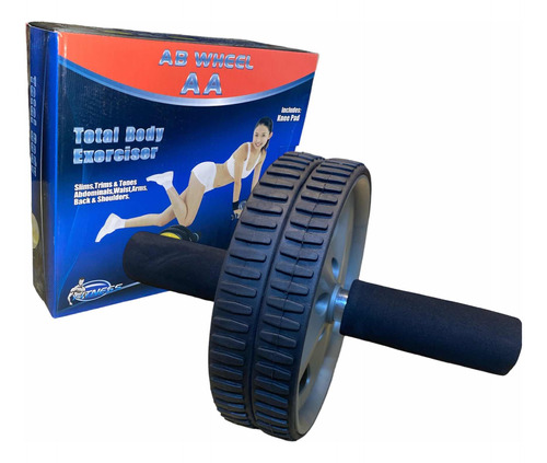 Rueda Abdominal Ab Wheel Aa Doble Con Tapete Anti Deslizante