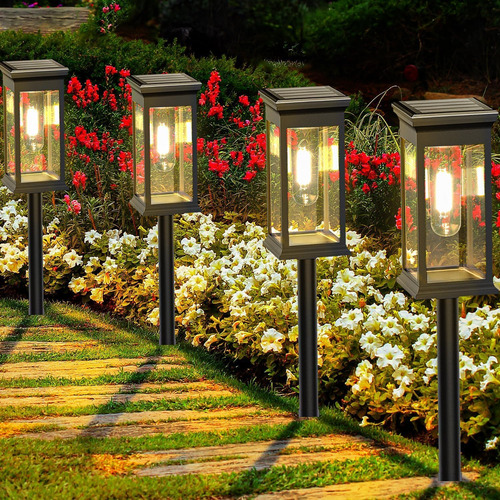 Luces Solares Para Caminos Al Aire Libre, Iluminación De Cam