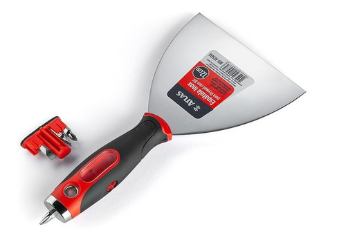 Espátula multiusos Atlas Drywall de acero inoxidable con puntas, 12 cm y 5 pulgadas