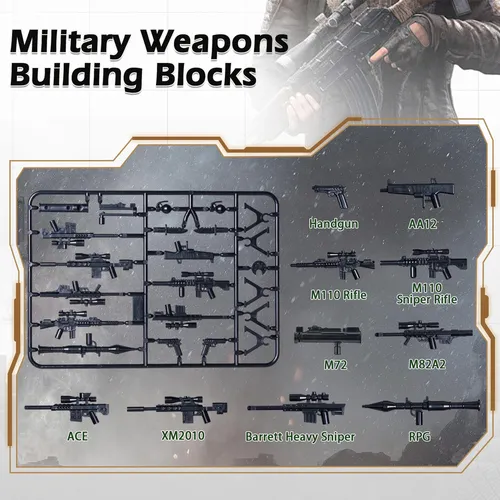 Paquete De Armas, Accesorios Militares, Juguetes Himirich, M
