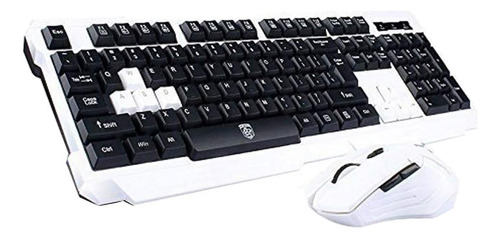 Mouse Soke-six, Con Teclado/negro Y Blanco/inalambricos