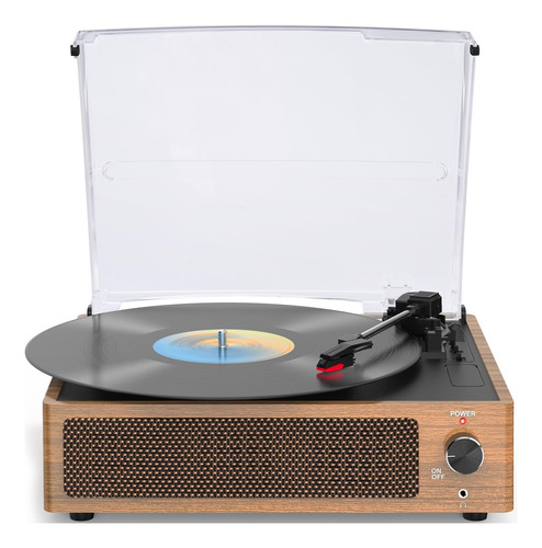 Tocadiscos Vintage Para Vinilo Con Altavoces Tocadiscos Retr