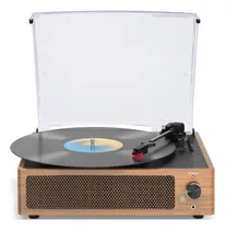 Comprar Pack Turntable Vintage Para Vinyl Con Altavoces Y Bluetooth