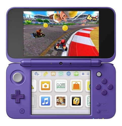 Nintendo  3DS New 2DS XL Mario Kart 7 Bundle color  violeta y plata