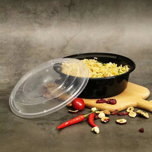 Caja De Embalaje, Lonchera Circular, Apta Para Comida Rápida