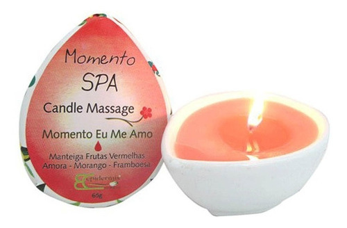  Candle Vela Massage Momento Eu Me Amo 65g - Epidermis Tipo de embalagem Pote Fragrância Baunilha Tamanho UNICA-U