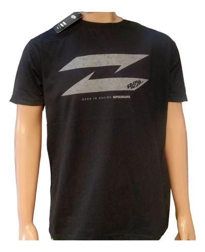 Remera Radikal Racing Poled Negra- All Motors Online-