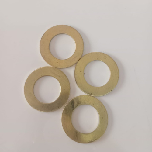 4 Arandelas De Bronce Para Picadora De Carne 32 O 22 Amarillo