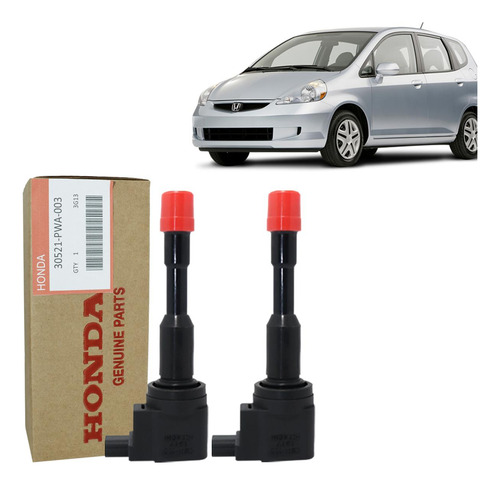 2 Bobinas De Ignição Traseira Fit 1.4 2004 A 2008 Cm11108
