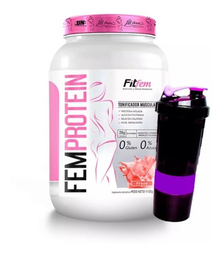 Fem Protein .proteina De Mujer + Shaker ¡¡delivery Gratis !!