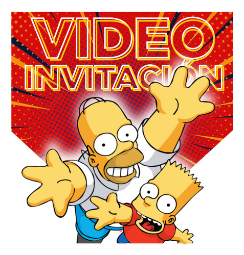 Video Invitación Los Simpson - Calidad Premium