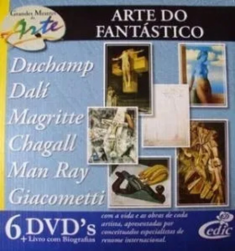 Coleção Grandes Mestres Arte Do Fantástico 6 Dvds E Livreto