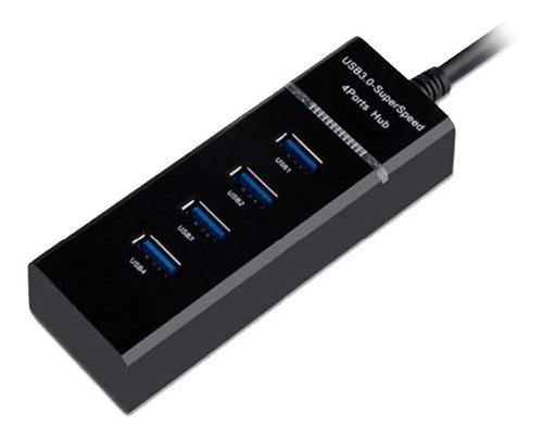 Hub Usb 3.0 4 Puertos 5 Gbps Superspeed Led Indicadores Rohs