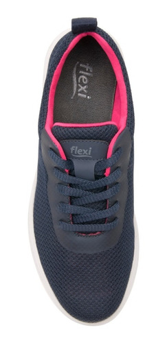 Tenis Flexi Mujer Casual De Malla 104906 Azul Marino Origin~