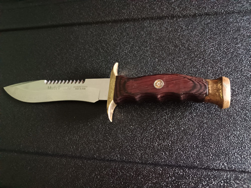 Cuchillo Bowie Muela Español Modelo Com, De 16 Cm De Hoja