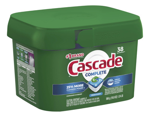 Cascade Complete Actionpacs Detergente Lavavajillas 38 Pz