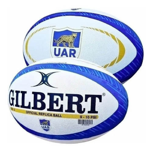 Imagen 1 de 3 de Pelota De Rugby Gilbert Midi Nations Oficial Nº 2 Con Logos