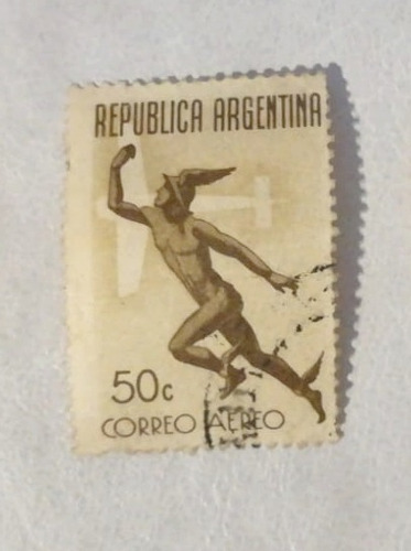 Estampilla Correo Aéreo Republica Argentina C44 1942