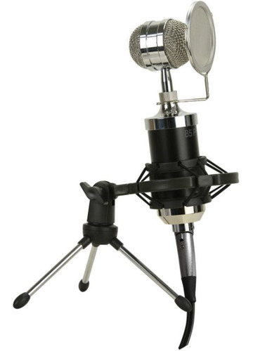 Imagen 1 de 4 de Microfono De Condensador Mlab B5 Pro Studio Usb Jack 3.5mm