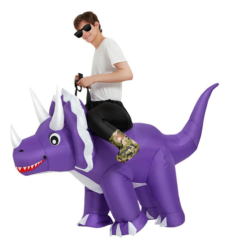 Disfraz De Dinosaurio Inflable Halloween Triceratop Disfraz