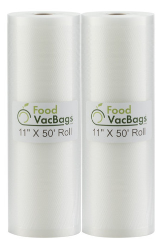 Paquete De 2 Rollos Foodvacbags De 11&quot; X 50&acute; (27.