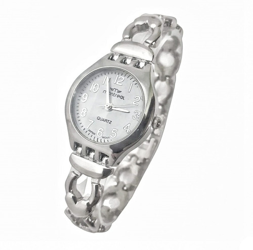 Imagen 1 de 3 de Reloj Montreal Mujer Malla Metalica Estuche Varios Modelos