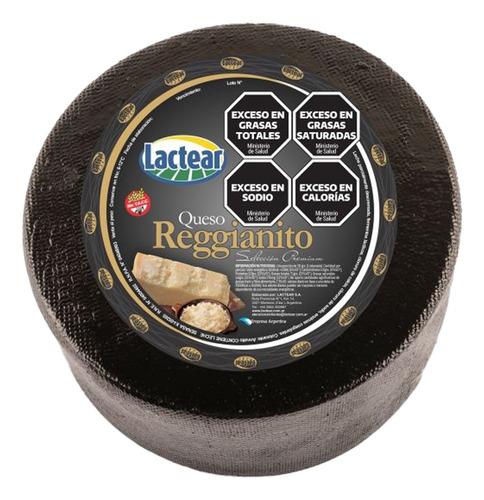 Queso Reggianito Lactear Horma 6kg Cordoba Para Rallar