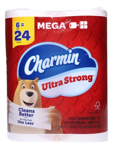 Papel Higenico Papel Higiénico Charmin Ultrafuerte, 6 Megaro