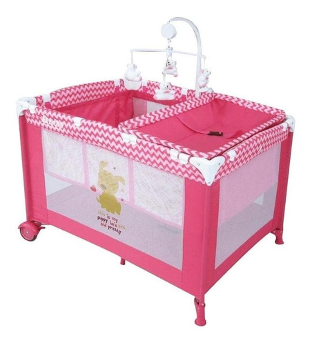 Cuna Corral D Bebe Zoo Baby Movil Musical