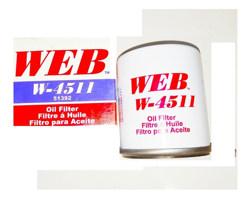 Filtro Aceite Web W4511  Ml10060, P550794, P48 Aced