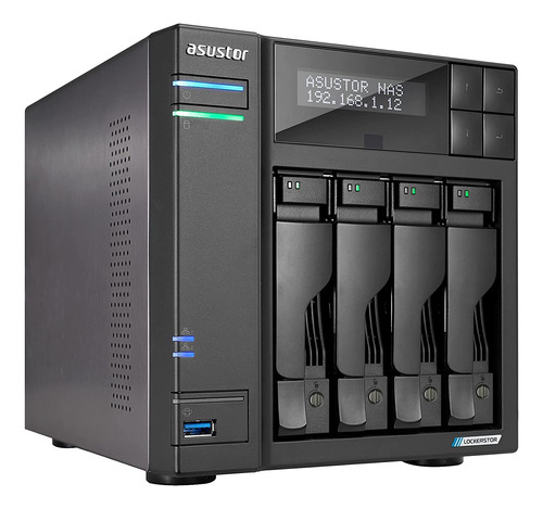 Asustor Lockerstor 4 Gen2 As6704t - Nas De 4 Bahias, Cpu De 