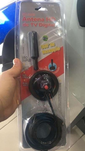 Antena Interior Hdtv Tv Digital Hd Alta Definición Hd3003 Receptlor 360 Cable 4.3m
