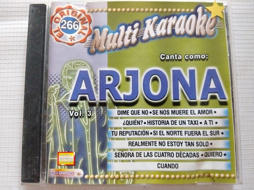 Ricardo Arjona Cd Multi Karaoke Vol 3 V