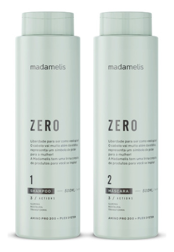 Progressiva Sem Formol Madamelis Zero Formol Kit 2x500ml