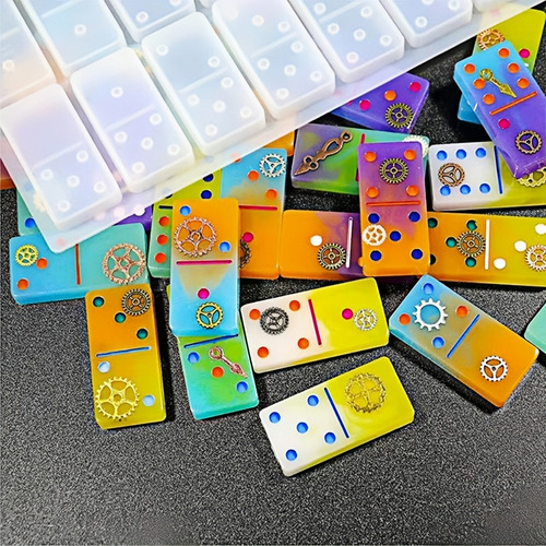 Set De Moldes De Silicona Domino