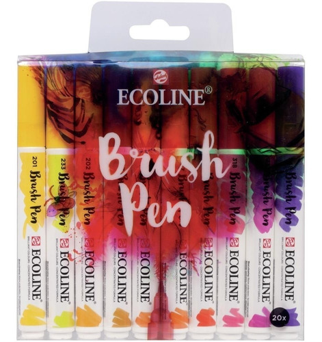 Ecoline Brush Pen Marcador Set X 20 Unidades