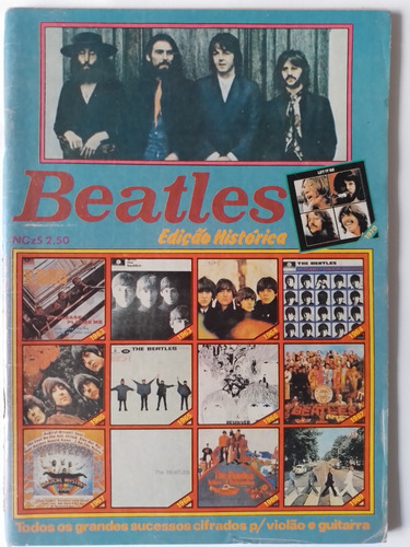 Revista Beatles Edição Histórica Músicas P Violão E Guitarra