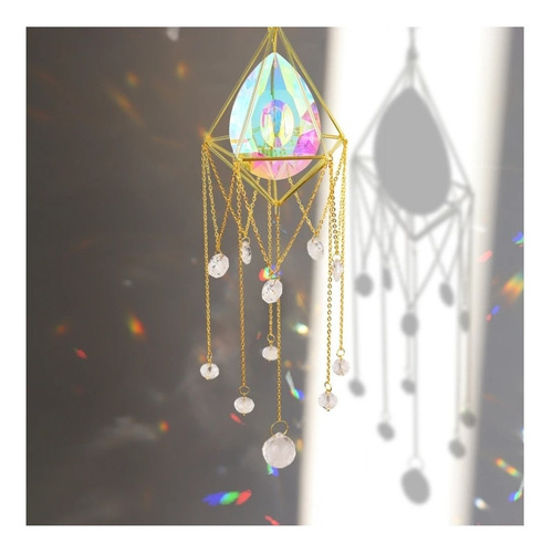Grande Prisma De Luz - Atrapasol 3 / Suncatcher / Colgante