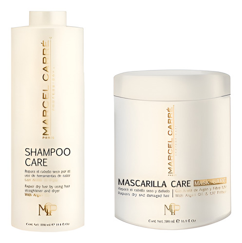 Marcel Carre Shampoo 1000ml Mascarilla 500ml Care