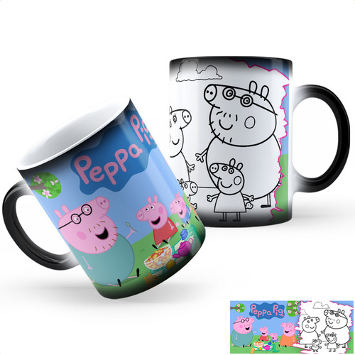 Taza Mágica Pintar Peppa Pig Aa Calidad