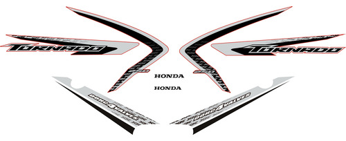 Kit De Calcos Honda Tornado 2014 A 2017 Rojo Laminadas