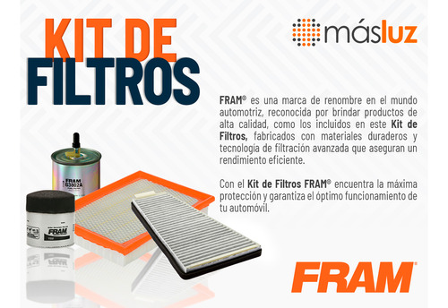 Filtros (2) P/ Afinación Onix L3 1.0l 2021/2023 Fram