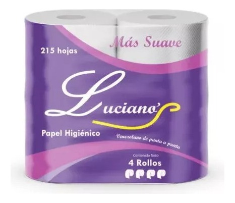 Papel Higienico Blanco Luciano 4 Rollos Bulto