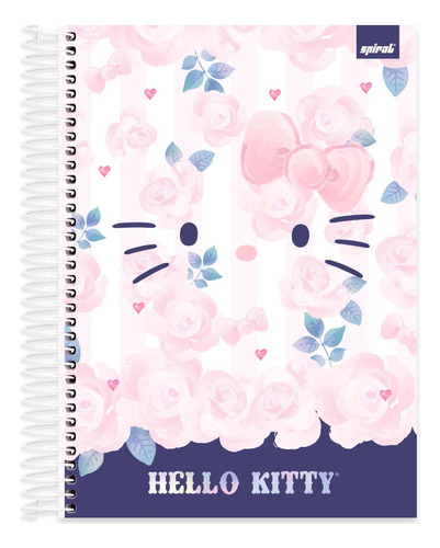 Caderno Capa Dura 10x1 160 Folhas Hello Kitty