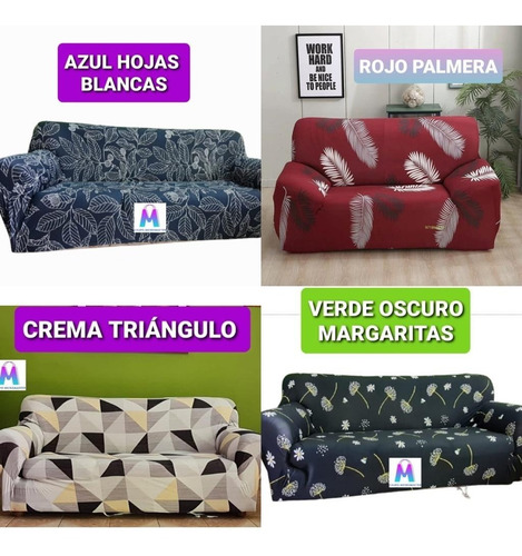 Imagen 7 de 10 de Forro De Sofa Spandex Alicrado Set De 3 Piezas
